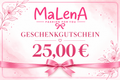 MaLenA Geschenkgutschein – Freude zum Verschenken 🎀