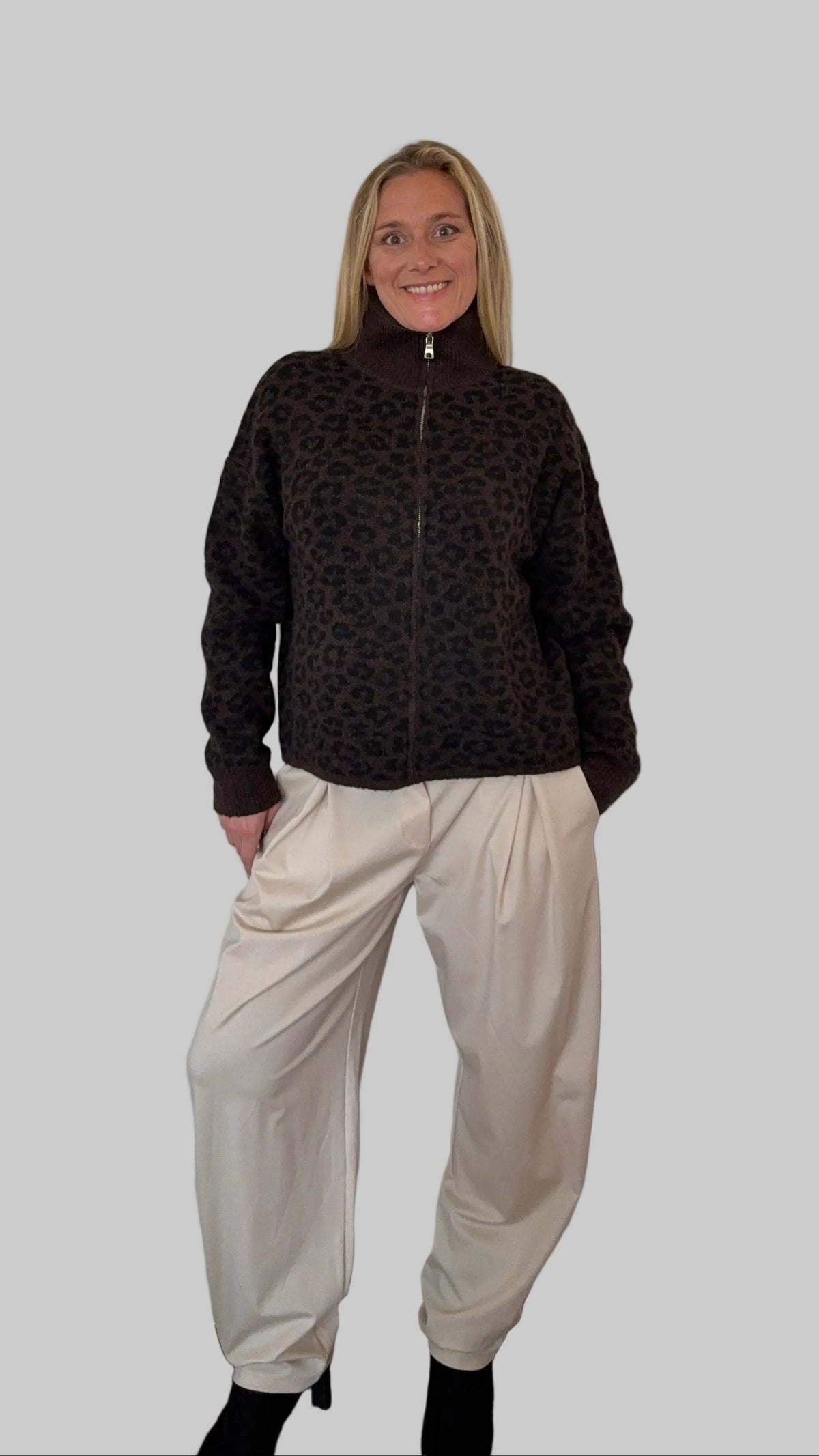 Leo-Strickjacke "Leona"