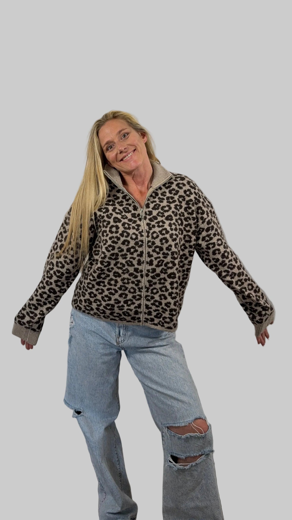 Leo-Strickjacke "Leona"